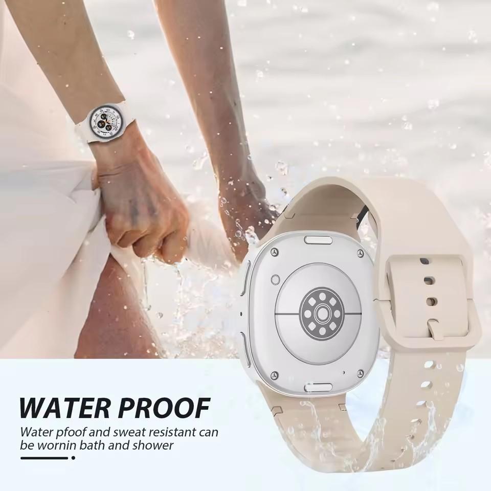 Силиконовый ремешок для Samsung Galaxy Watch 8 44 мм 40 мм/8 Classic 46 мм Спортивный Оригинальный Сменный Браслет Galaxy Watch 8 Correa