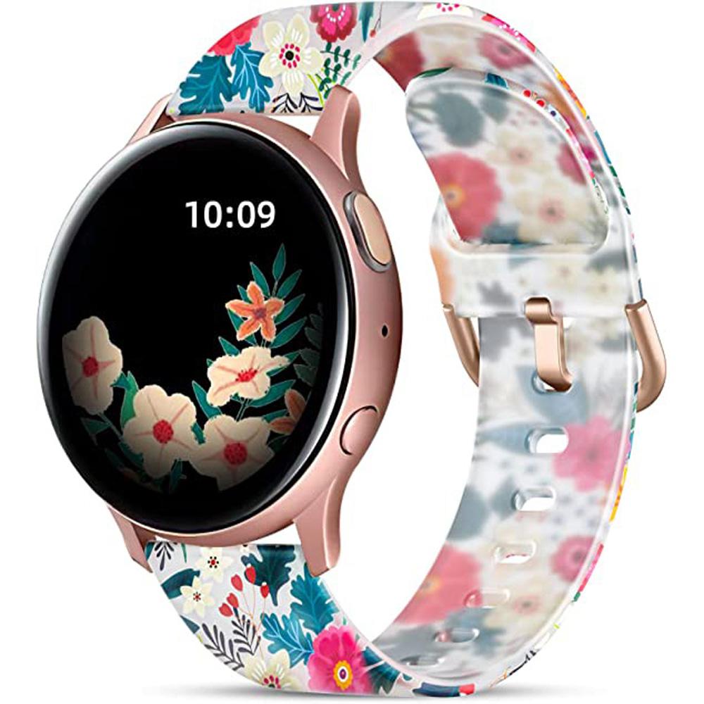 20 мм Браслет Мягкие Силиконовые Ремешки Для Garmin Vivoactive 5 3 Venus SQ 2 Plus/Forerunner 165 265 645 Прозрачный Ремешок