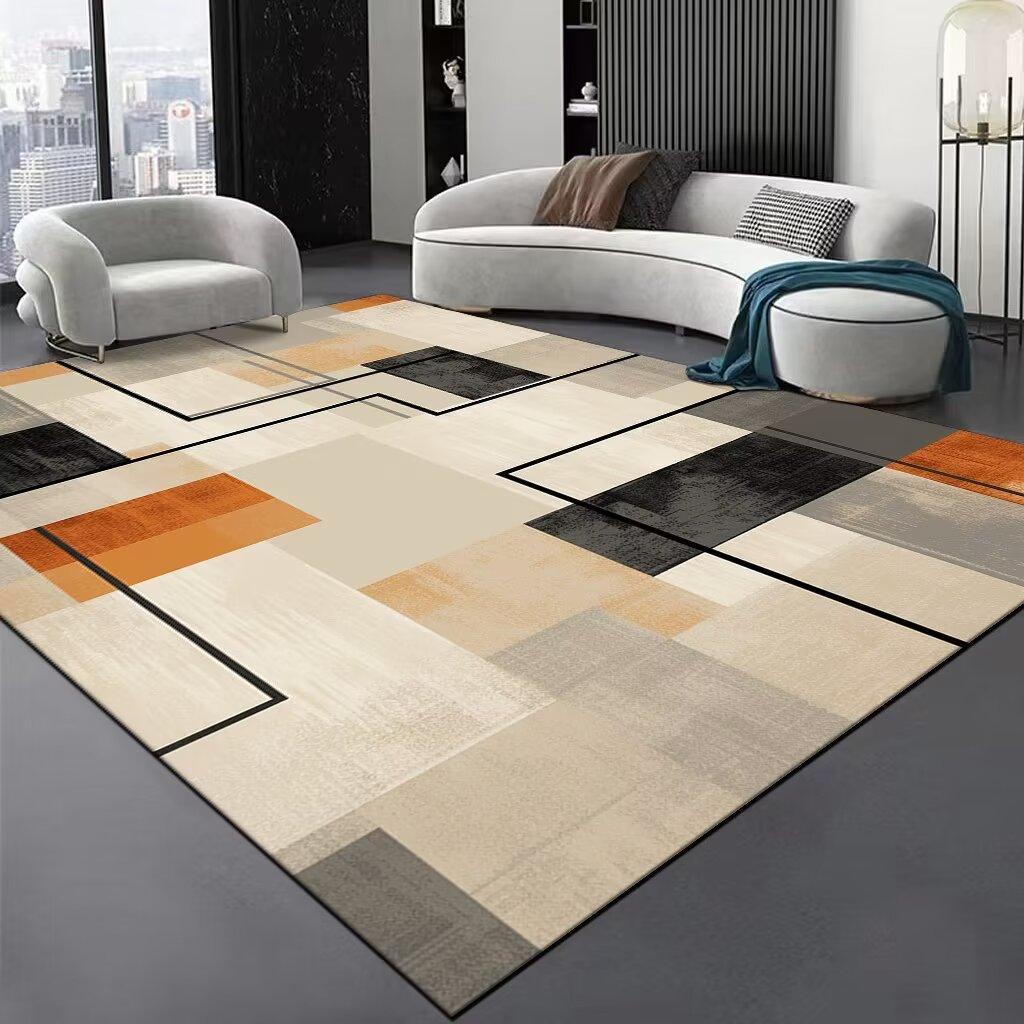 Скандинавские абстрактные ковры большого размера для гостиной, ковры для зоны дивана в стиле легкой роскоши, ковры для дома, спальни, гостиной, нескользящий коврик для пола
