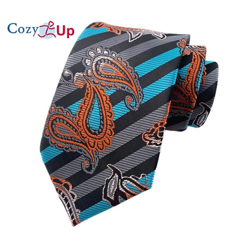 3,15 дюйма(8 см) Модный полосатый мужской галстук с узором пейсли в клетку и цветком на свадьбу
