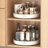 1pc Multi-Functional 360° Rotating Kitchen Organizer - Durable Plastic Countertop Storage Rack for Spices, Oils, and Fruits