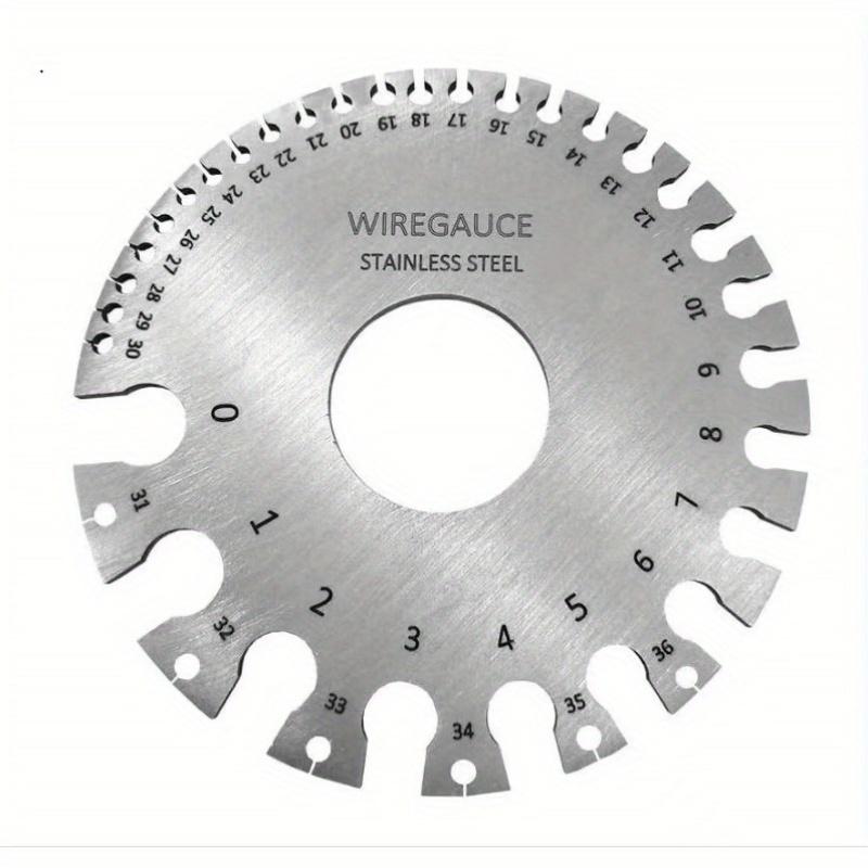 [Инструмент для измерения калибра проволоки из нержавеющей стали] Толщиномер для сварки из нержавеющей стали - Инструмент для измерения калибра проволоки, Стандартный двухсторонний круглый кабель для проволоки