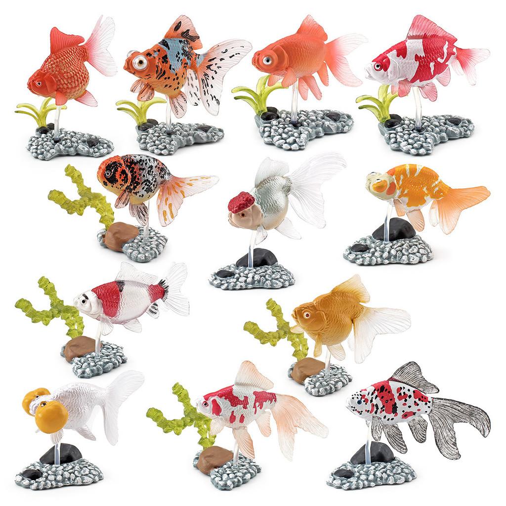 High Quality Plastic Goldfish And Koi Model Set Ideal For Home And Office Display
