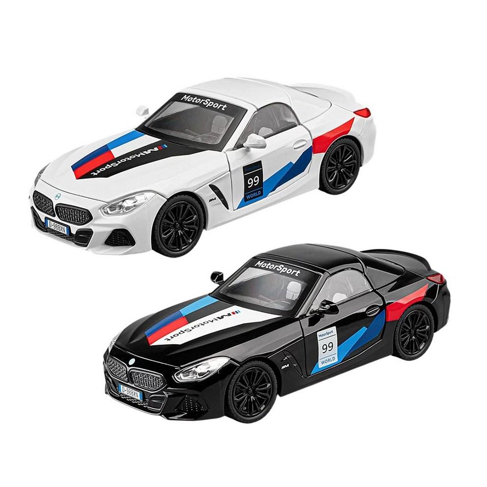BMW Z4 1:Модель спортивного кабриолета из литого сплава 22-го масштаба и коллекционная фигурка - Черный