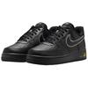 Nike Air Force 1 Low Black Laser Orange Men Sneakers Metallic-Silver IB7677-001