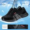 summer safety shoes black breathable mesh work shoes lightweight safety sneaker for men steel toe safety boots for women ladies