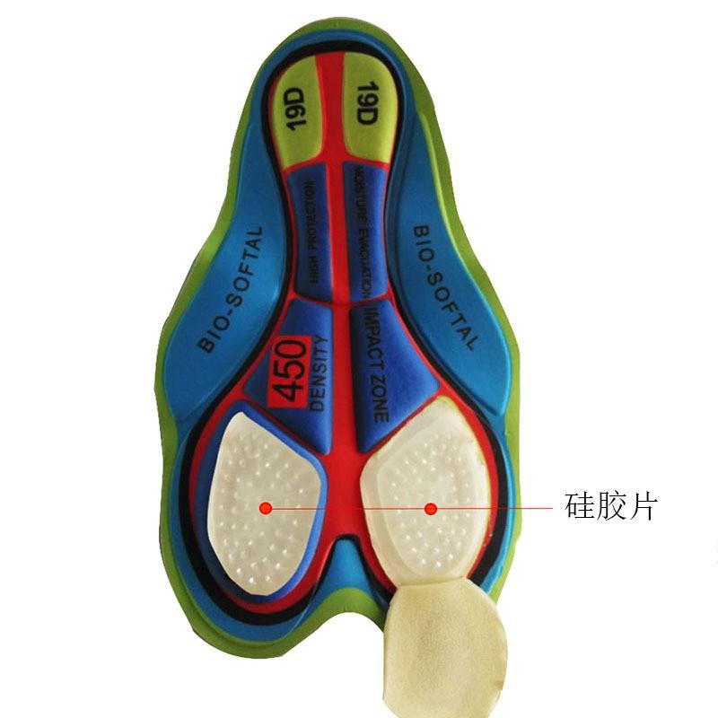 Mens Cycling Shorts With 19D Gel Pad Quick-Dry Bike Underwear Road Riding