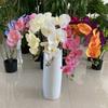 8-Head Arrangement Artificial Butterfly Orchid Velvet Texture Fake Phalaenopsis  Wedding Hall