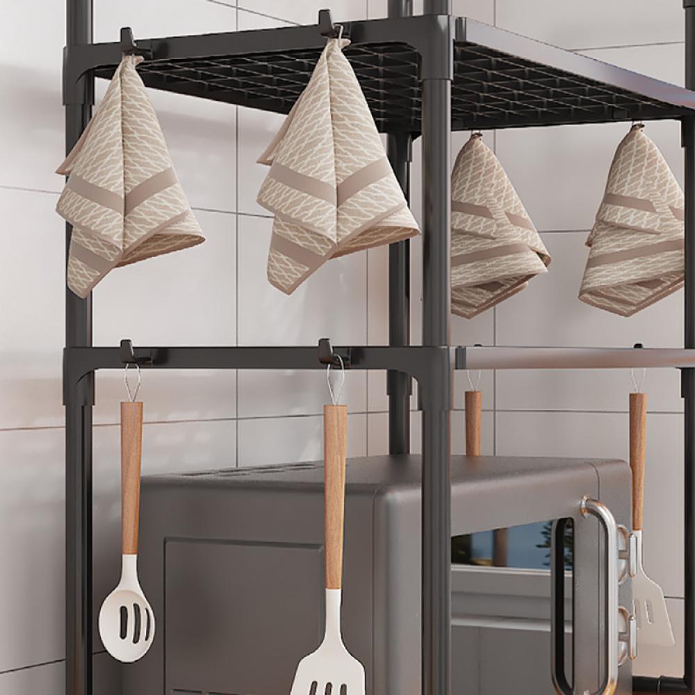 Kitchen Elevated Design Seasoning Rack Microwave Storage RackBilayer Oven Modern Minimalism Kitchen Accessories Organizer