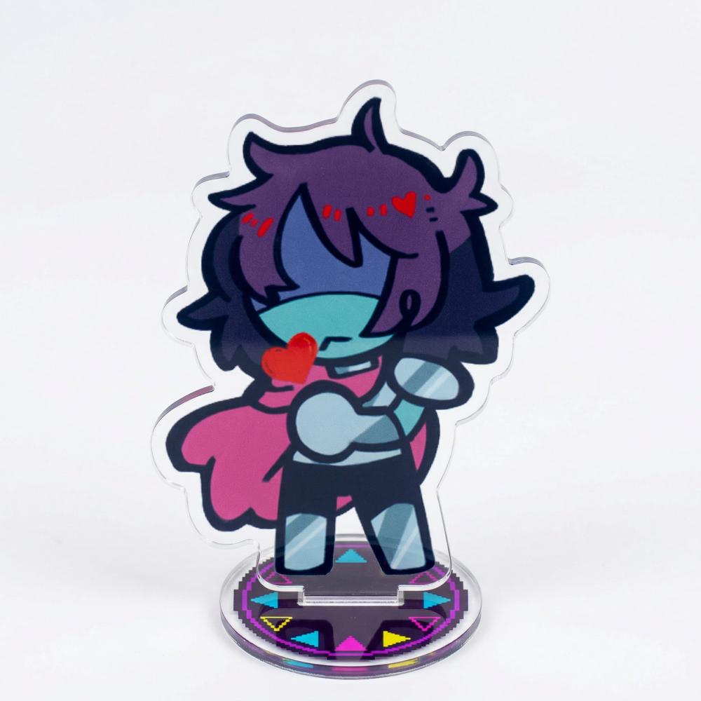 Милая акриловая фигурка-подставка Deltarune Ральсей Крис Сьюзи Спамтон Ангел Двусторонняя печать Фанаты Коллекция для геймеров Подарки