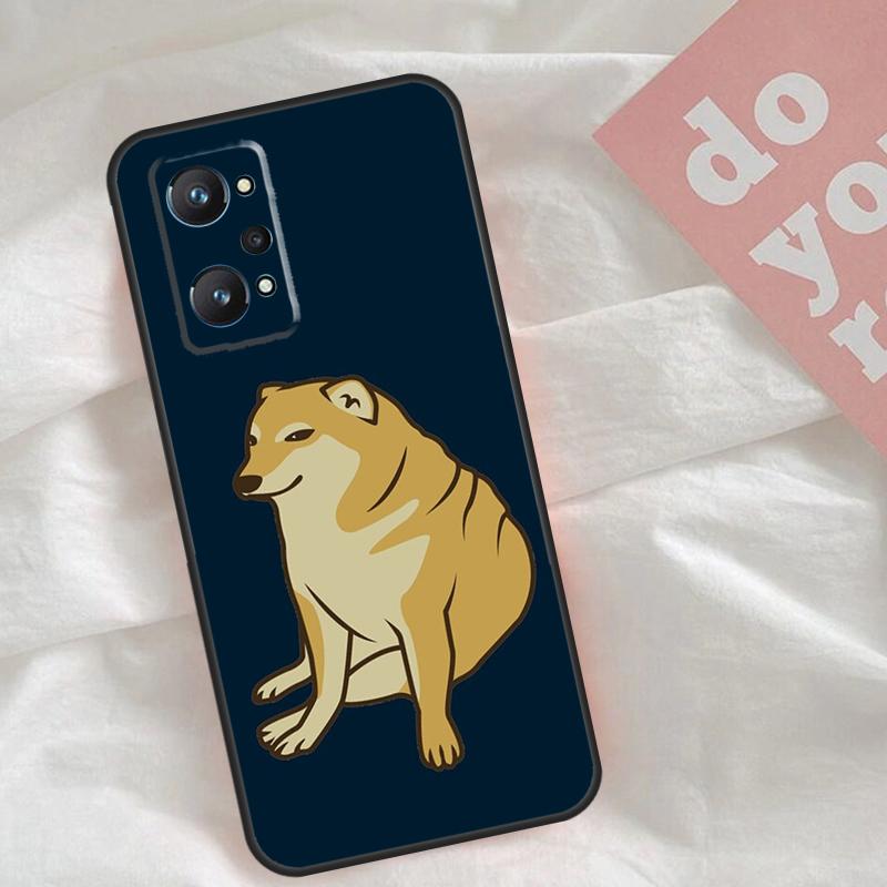 Cheems Doge Case For Realme C65 C67 C71 C63 C61 C55 C51 C53 C35 C75 11 12 13 14 15 Pro Plus GT6 GT7 Pro