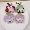 Cartoon Fruit Panda & Rabbit Brooch - Cute Doll Accessory for Bags & Clothes