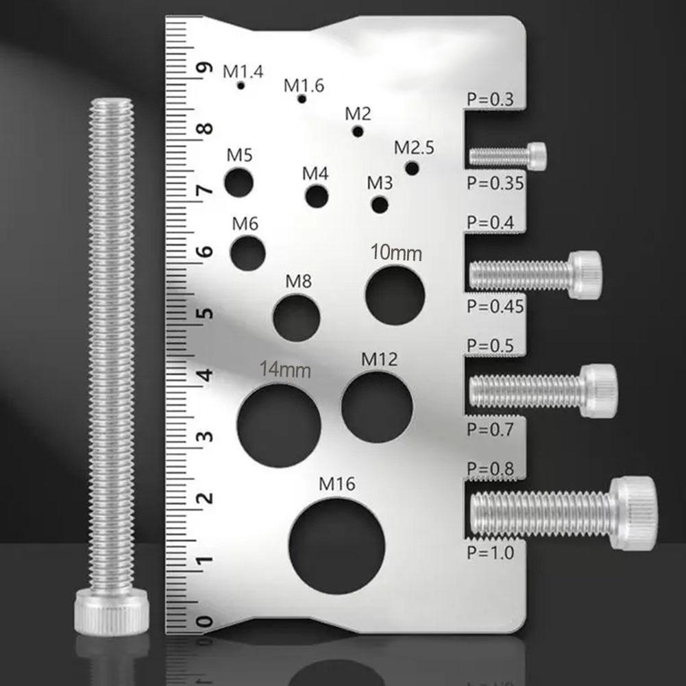 Pitch Measuring Tool Screw Thread Gauge Compact Lightweight Design