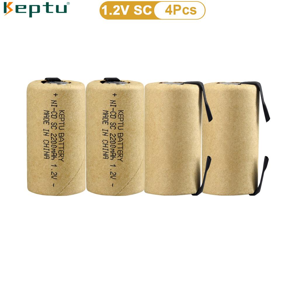 Аккумулятор высокой мощности KEPTU 1,2 В 2200 мАч Ni-CD для отверток и электродрелей – 10C Sub C, долговечный и перезаряжаемый