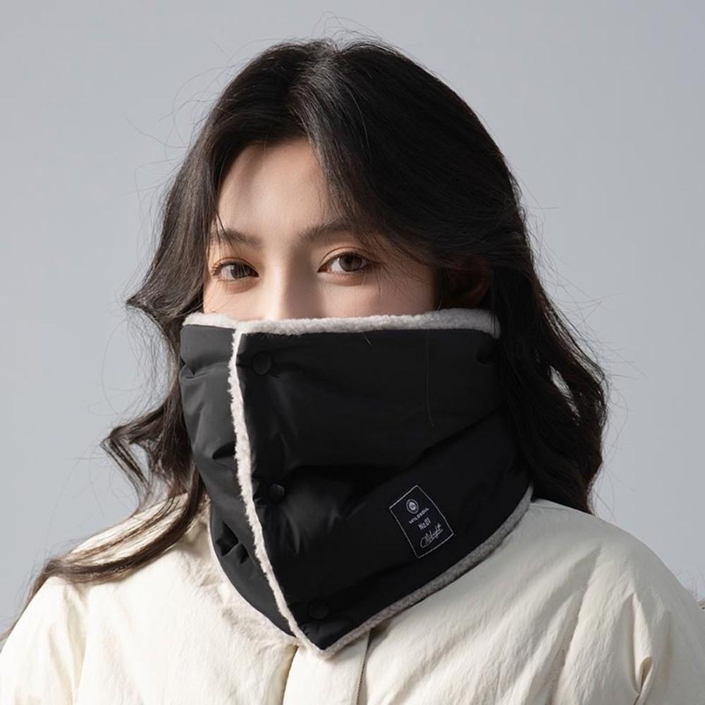 Versatile Down Cotton Neck Gaiter Thickened Thermal Winter Neck Scarf Cold-proof Collar For Men Women Outdoor