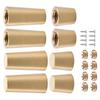 Brass Feet for Wooden Serving Trays Cutting Boards Jewelry Boxes and Bathroom Trays with 4x30mm and 4x15mm Options