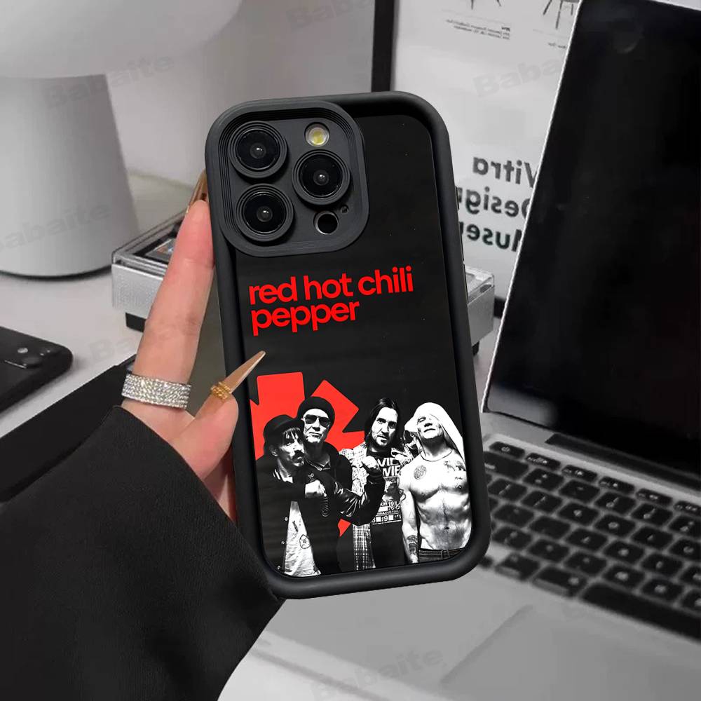 Чехол для телефона группы Red Hot Chili P-Peppers для IPhone 17 16 15 14 13 12 11 Pro Max 16E Plus INS Мягкий чехол