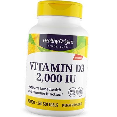 Витамин Д3 высокоактивный, Vitamin D3 2000, 120гелкапс (36354036)