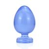 Анальная пробка MAPARON в форме яйца с присоской TPE синяя S 44ммx74мм