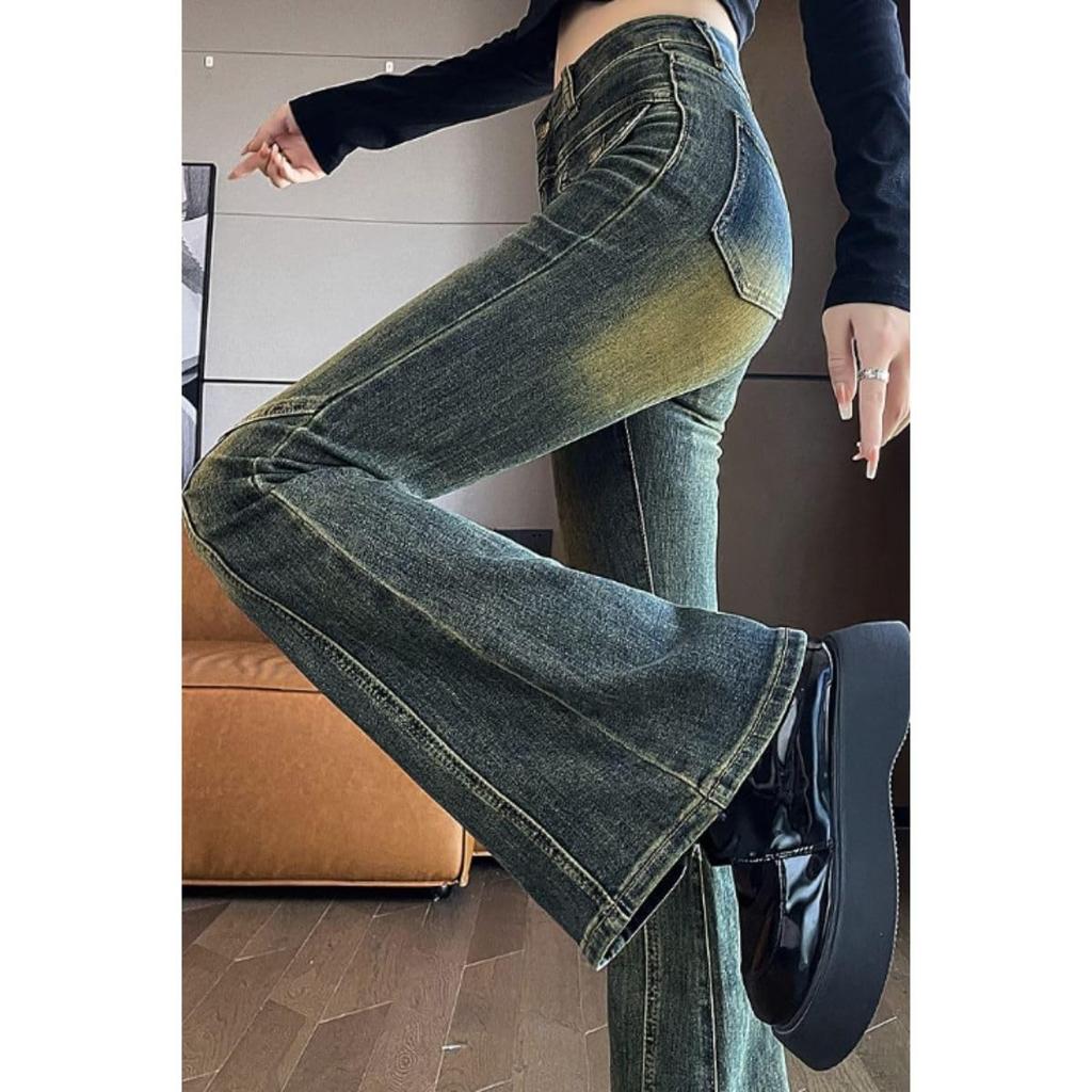 Belle Cie Bootcut Denim Long Legs Women's Pants, (ST/No. 27863) (L)