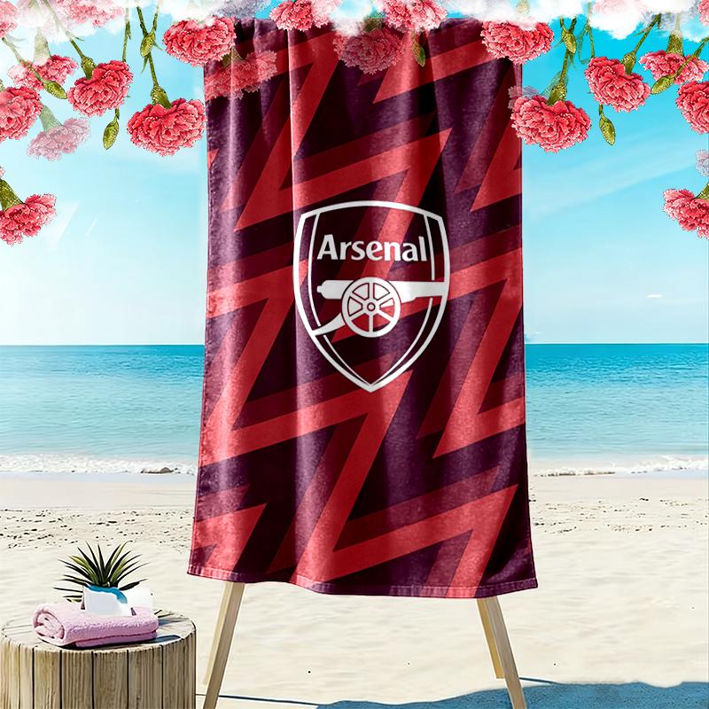 Football Club Beach Towel Perfect for Travel, Outdoor Activities, Swimming, Camping, Hiking