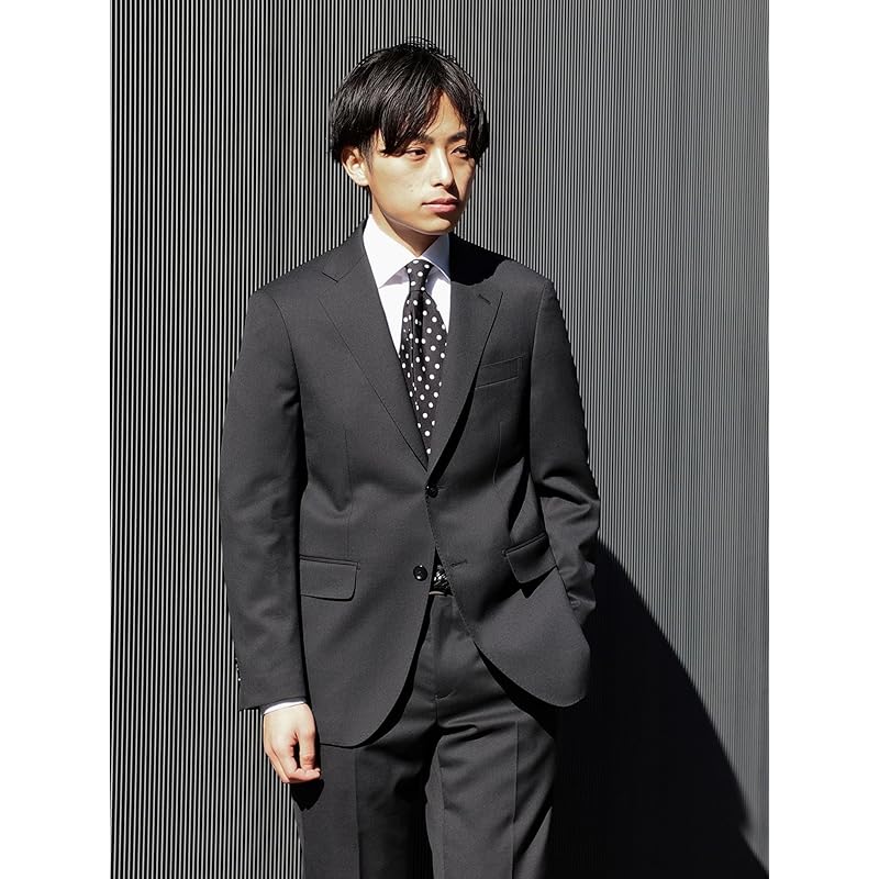 [Beams Heart] костюм базовый однотонный 2 пуговицы мужской ЧЕРНЫЙ XL