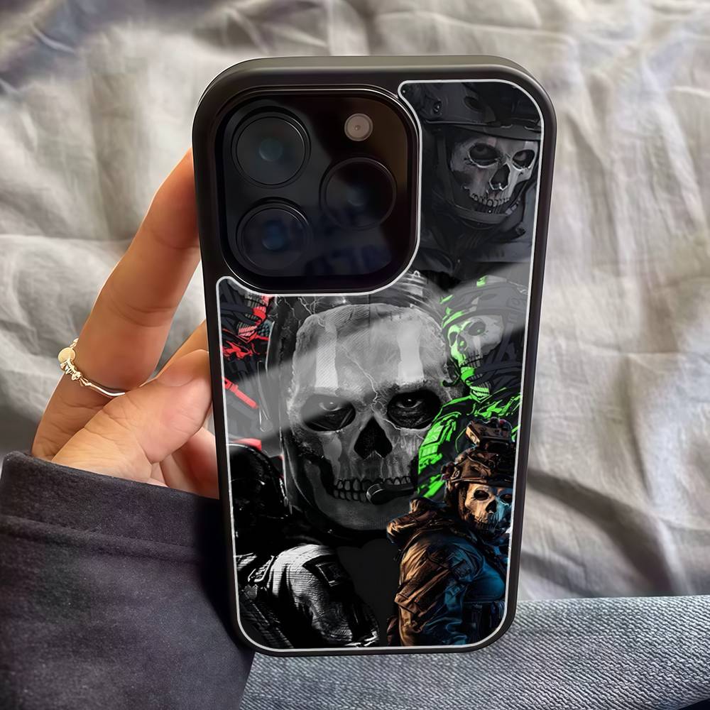 Чехол для телефона C-Call Of D-Duty Аниме Для Iphone 17 Air 16 15 14 13 12 11Pro Max Plus Жесткий Пластик PC+TPU Чехол