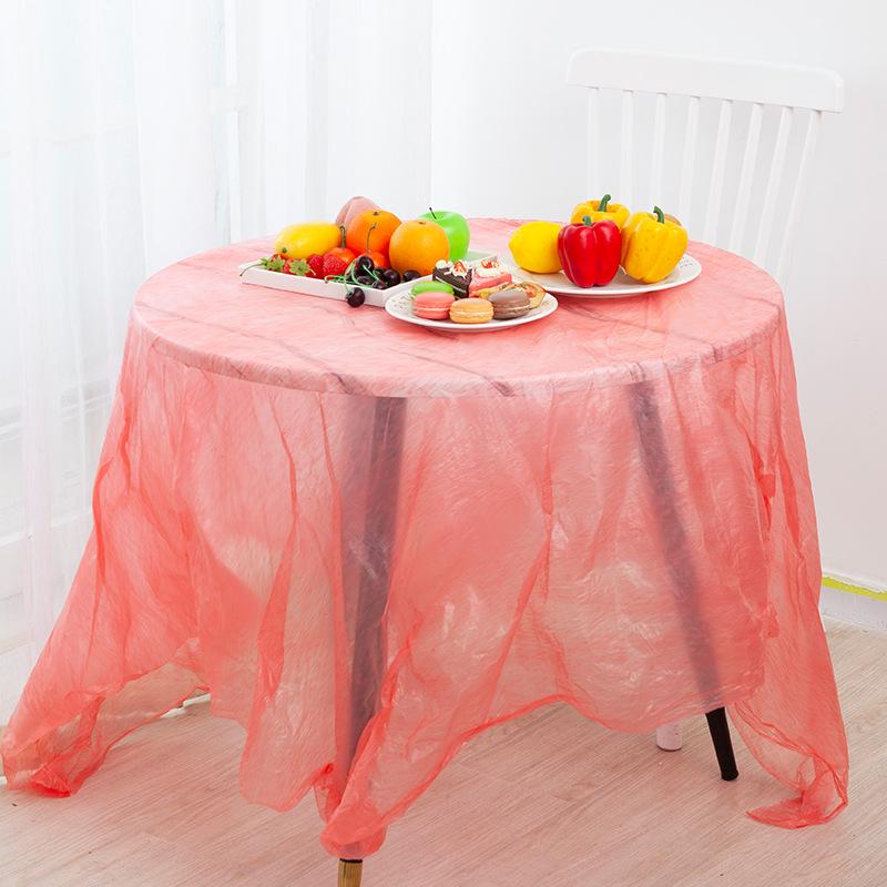 «Водонепроницаемая одноразовая скатерть из искусственного шелка для свадеб и банкетов»