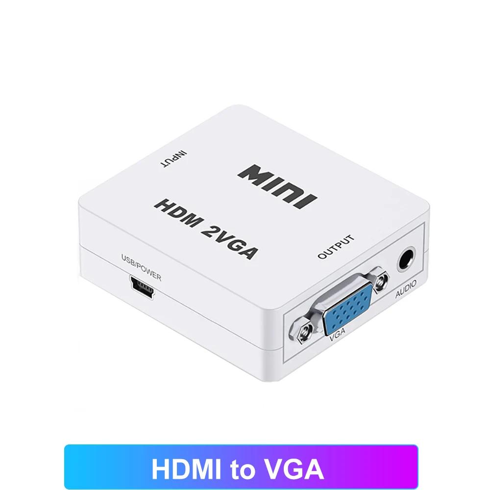 Адаптер HDMI Адаптер HDMI к AV RCA Адаптер HDMI к VGA к HDMI Конвертер AV к VGA VGA к AV RCA для Xbox360 DVD PS3