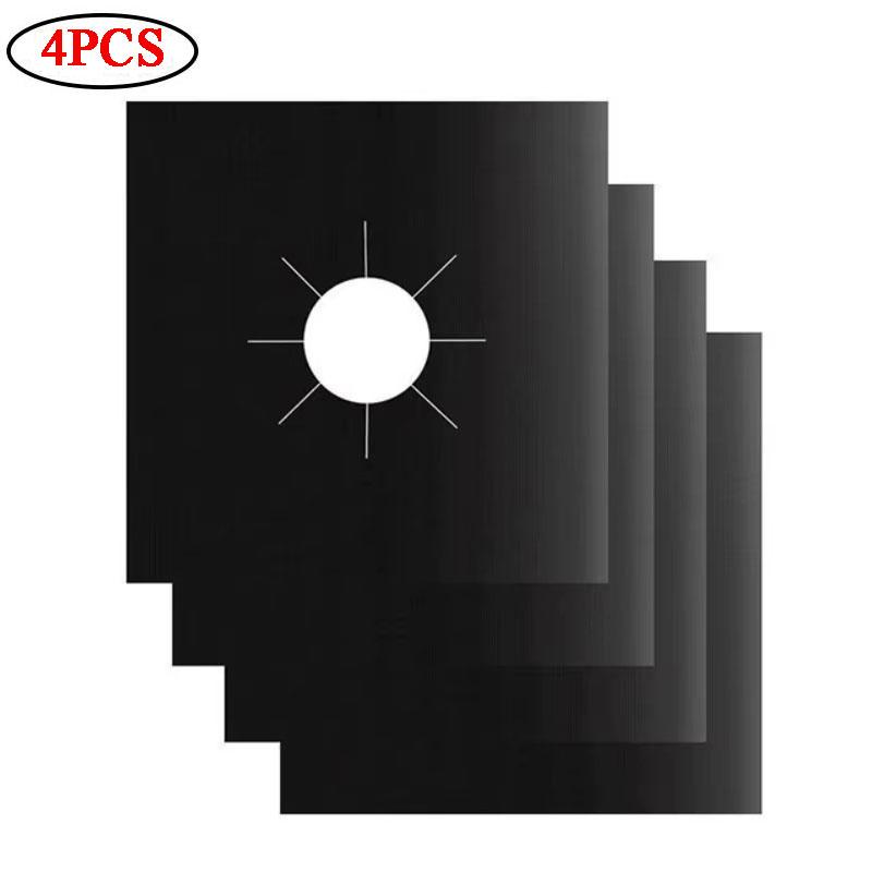 2025 Новый защитный коврик для газовой плиты Jesoo из тефлона, термостойкий, маслостойкий, легко чистящийся, кухонный гаджет в американском стиле