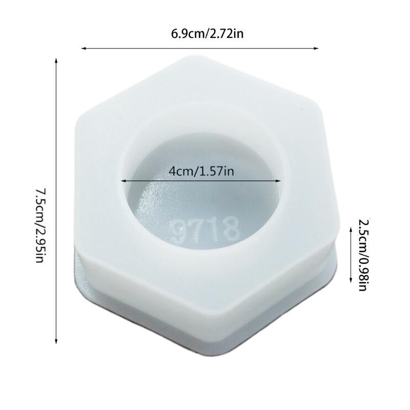 Винтажный шестиугольный подсвечник, силиконовая форма, стильный и прочный подсвечник, полимерные формы, идеально подходящие для поделок ручной работы