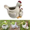 Статуя цыпленка, горшок для растений, смоляной держатель для цветочного горшка в виде цыпленка, садовый контейнер, демонстрация растений в помещении и на улице, садовый аксессуар