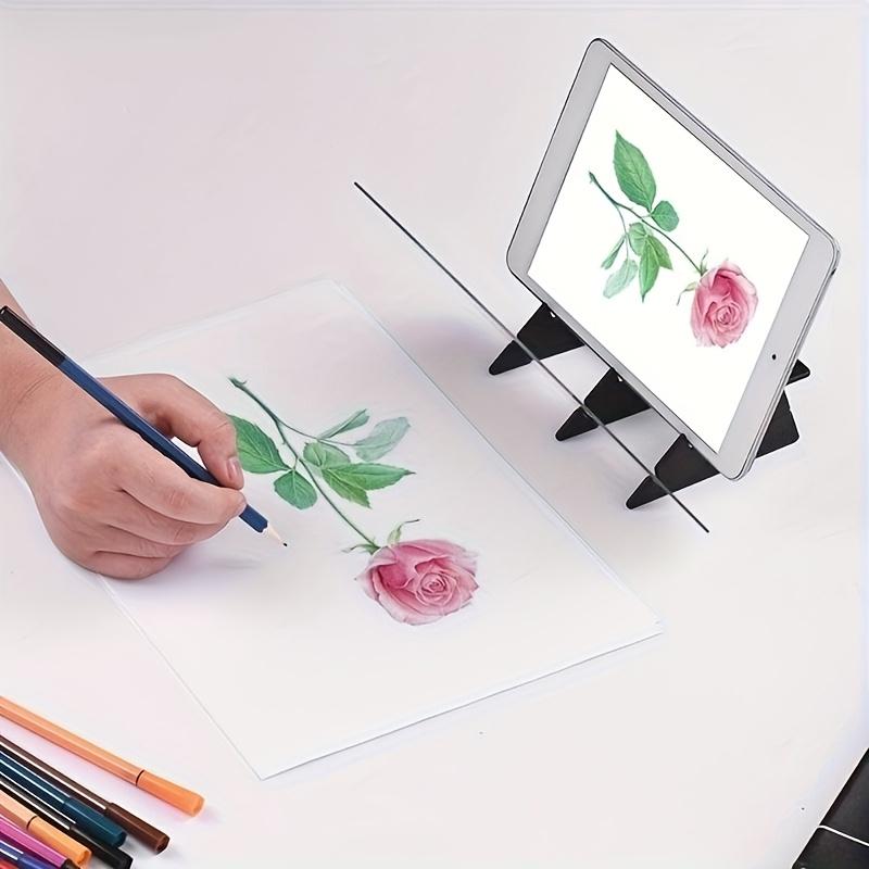 1pc Optical Drawing Board-Suitable for Artists and Beginners,with Reflective Mirror and Adjustable Stand,Suitable for All Season