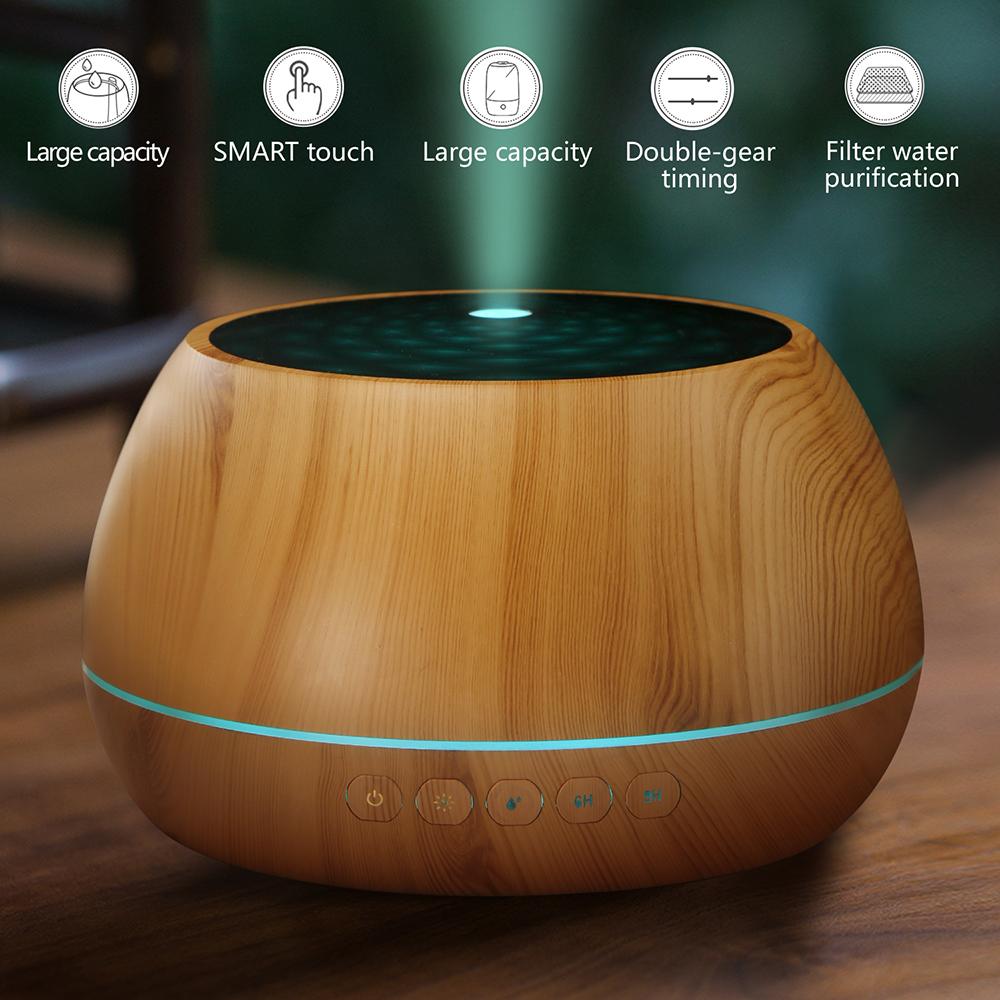 1000 ML Humidifier Aroma Diffuser Ultrasonic Air Essential Oil Humidificador 7 Color LED Light Aromatherapy For Home