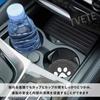 TVETE Car Coasters, Non-Slip Car Cup Holder Coasters [Pack of 2], 70mm Round, Cute Paw Print Design, PVC, Heat-Resistant, Anti-Vibration, Silicone,