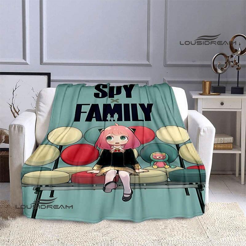 Семейное одеяло с принтом аниме «шпион х», теплое одеяло для девочек и детей, фланелевое мягкое уютное одеяло, домашнее дорожное одеяло, подарок на день рождения