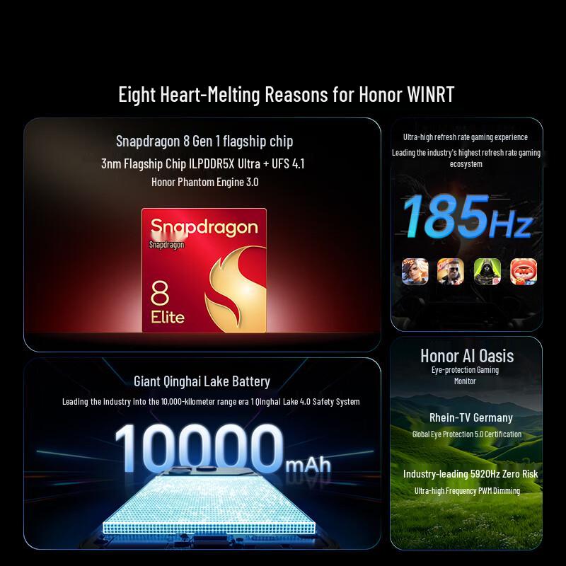 Honor WIN RT 5G Игровой смартфон с ИИ (Китайская версия)