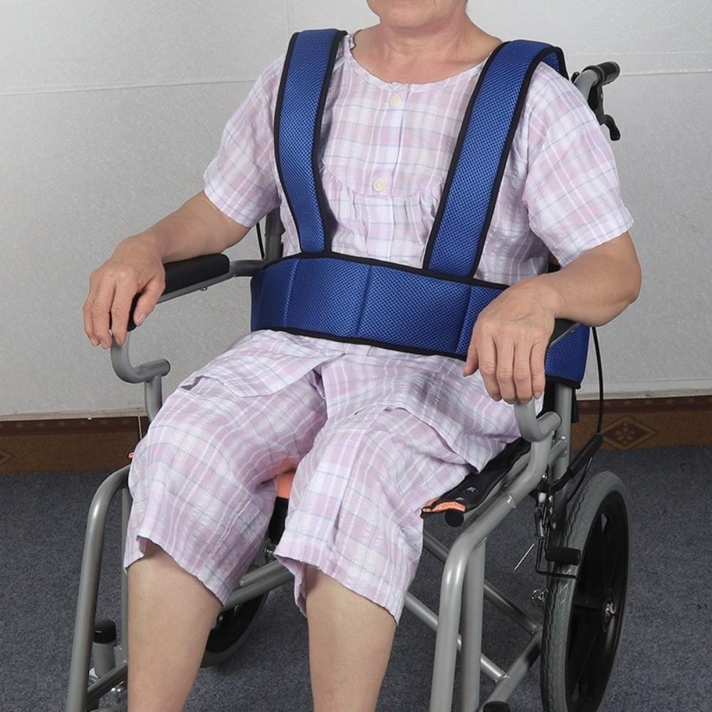 Breathable Mesh Wheelchair Safety Belt Adjustable Straps Elderly Seat Belt Nursing Care