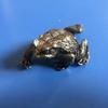 Solid Brass Toad Figurines Miniatures Tea Pet Table Toy Ornament Decoration Crafts Accessories Lucky Copper Animal Statues Decor