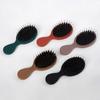 1Pc Oval Boar Bristle & Nylon Hair Comb Mini Anti-Static Hair Scalp Massage Comb Hairbrush Salon Hair Care Brush Styling Tool