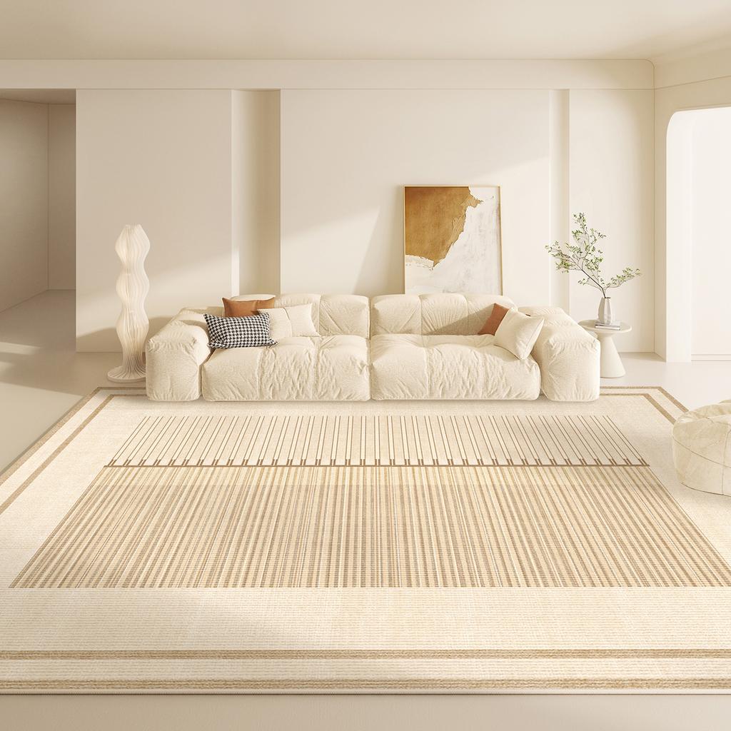 Modern Style Living Room Decoration Carpet Large Area Line Rugs for Bedroom Home Thick Anti-slip Rug Fluffy Soft Plush Floor Mat