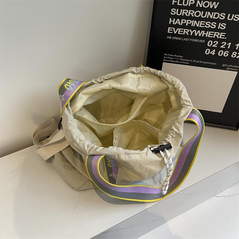 Вместительный холщовый рюкзак с новым дизайном для отдыха, многофункциональная сумка на одно плечо со шнуром