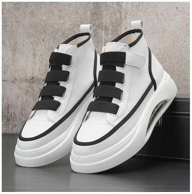 Luxury Spring and Autumn Men's High Top Soft Sole Comfortable Sports Shoes 2024 Breathable Fashion Versatile Casual Shoes
