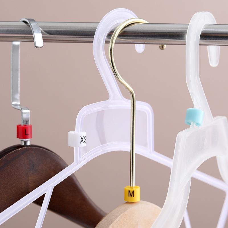 Двусторонний круглый клип-маркер размера одежды для взрослых и детских вешалок