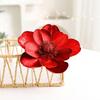 Artificial Poinsettia Flowers Christmas Tree Ornaments Velvet Glitter Magnolia Stems Floral Picks for Xmas New Year Party Wedding DIY Crafts