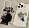 Singer Bad Bunny Art Phone Case for Samsung Galaxy S25 S24 S23 S22 S21 S20 S10 Note20 10 FE Ultra Plus 4G 5G Clear Back Cover