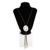 Boot Pendant Ethnic Style Necklace Long PU Leather Necklace Cowboy Cap Pendant Necklace  Girls