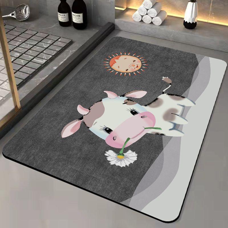 Коврик для пола из диатомовой грязи, впитывающий нескользящий коврик, бытовой коврик для двери, быстросохнущий коврик для туалета, ванной комнаты, душа, коврик для пола