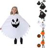 Halloween Party Dress Up Children's Cloak Luminous Shawl Halloween Print Cloak