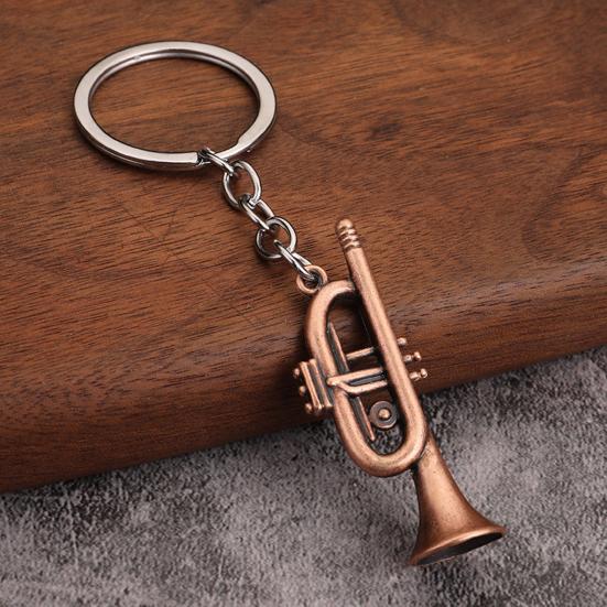 Yousheng Musician Keychain Pendant Decorative 3D Design Bag Hanging Pendant Miniature Instrument Shape Key Holder Bag Charm